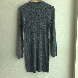 Gray Sweater Mini Dress